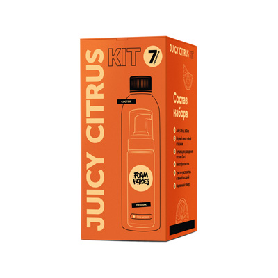Foam Heroes Juicy Citrus Kit органический очиститель c аксессуарами (набор)